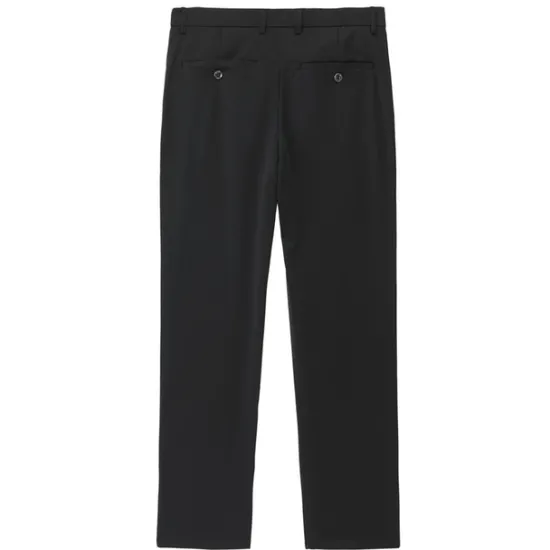 OUKU Men's Dress Pants Trousers Slacks Flat Front Pants Suit Pants Straight Leg Geometry Stretch No-Iron Formal Wedding Business Classic Style Casual Black Royal Blue High Waist Stretchy