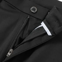 OUKU Men's Dress Pants Trousers Slacks Flat Front Pants Suit Pants Straight Leg Geometry Stretch No-Iron Formal Wedding Business Classic Style Casual Black Royal Blue High Waist Stretchy