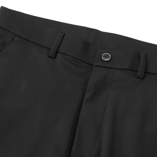 OUKU Men's Dress Pants Trousers Slacks Flat Front Pants Suit Pants Straight Leg Geometry Stretch No-Iron Formal Wedding Business Classic Style Casual Black Royal Blue High Waist Stretchy