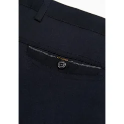 Discount OUKU Men's Dress Pants Trousers Slacks Suit Pants Pocket Plain Comfort Breathable Ankle-Length Wedding Office Business Chic & Modern Classic Black Deep Blue High Waist Micro-elastic