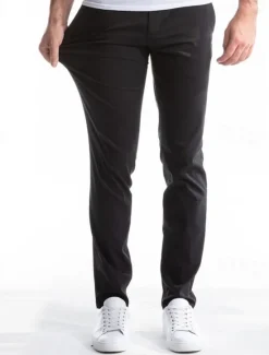 OUKU Men's Dress Pants Trousers Chinos Buttons Pocket Solid Colored Comfort Formal Party Work Fashion Classic Style ArmyGreen Smoky gray Micro-elastic