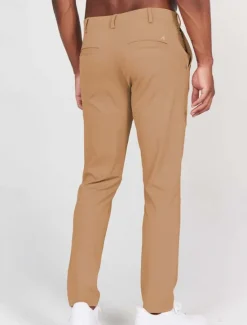 OUKU Men's Dress Pants Trousers Chinos Buttons Pocket Plain Comfort Formal Party Work Fashion Classic Style Black White Micro-elastic