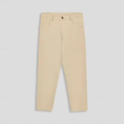 Online OUKU Men's Dress Pants Zipper Pocket Solid Color Breathable Full Length Formal Office Business Chic & Modern Formal Navy Blue Micro-elastic Khaki
