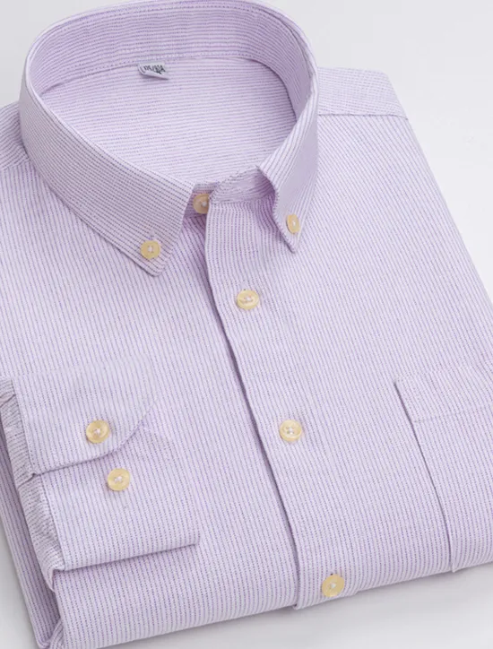 Best OUKU Men's Dress Shirt Button Down Shirt Collared Shirt Oxford Shirt Tartan Wedding Casual A B F G Long Sleeve All Seasons Clothing Apparel