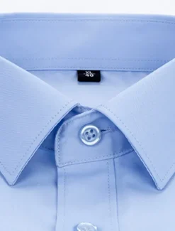 Sale OUKU Men's Dress Shirt Button Up Shirt Plain Wedding Vacation Black White Light Green Wine Short Sleeves Turndown Summer Clothing Apparel