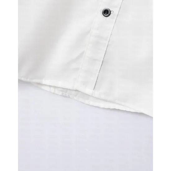 Outlet OUKU Men's Dress Shirt Casual Shirt Black White Light Green Burgundy Blue Long Sleeve Color Block Solid / Plain Color Turndown Wedding Vacation Button-Down Clothing Apparel Cotton Fashion Leisure