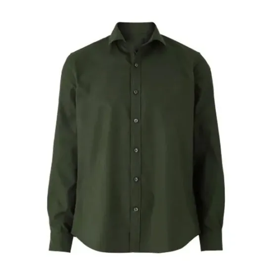 Best OUKU Men's Dress Shirt Collared Shirt Button Up Shirt Graphic Prints Wedding Work Army Green Coffee Long Sleeve Turndown Spring, Fall, Winter, Summer Clothing Apparel Button-Down
