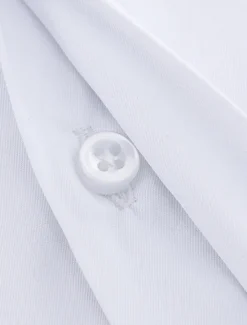 Discount OUKU Men's Dress Shirt French Cuff Shirt Collared Shirt Button Up Shirt Plain Wedding Party White Pink Blue Long Sleeve Turndown Spring, Fall, Winter, Summer Clothing Apparel Collared Shirts