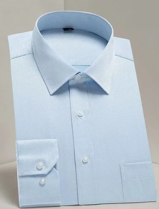 OUKU Men's Dress Shirt Non Iron Shirt Tuxedo Shirts Solid / Plain Color Wedding Office & Career Black White Yellow Pink Long Sleeve Shirt Collar All Seasons Clothing Apparel Print