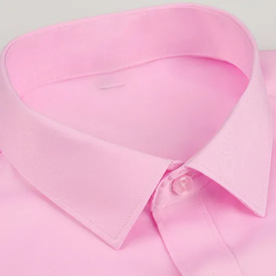 Clearance OUKU Men's Dress Shirt Non Iron Shirt Wedding Going out White Pink Wine Green Long Sleeve Turndown Spring Fall Clothing Apparel