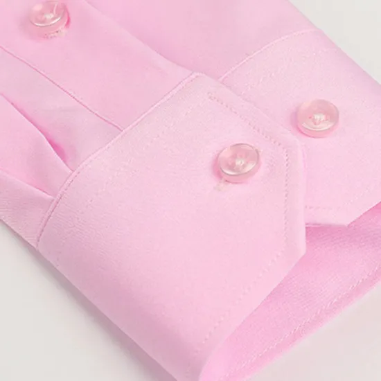 Clearance OUKU Men's Dress Shirt Non Iron Shirt Wedding Going out White Pink Wine Green Long Sleeve Turndown Spring Fall Clothing Apparel
