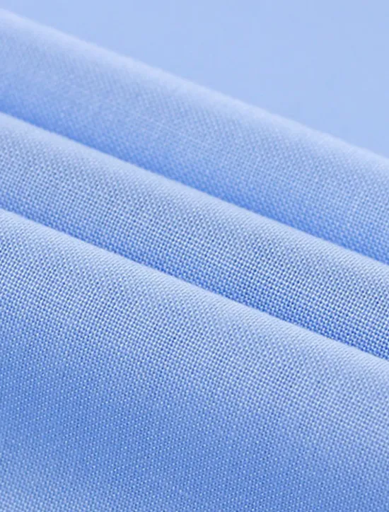 Online OUKU Men's Dress Shirt Solid / Plain Color Wedding Office & Career Light Blue Black White Dark Navy Short Sleeve Shirt Collar Spring & Summer Clothing Apparel