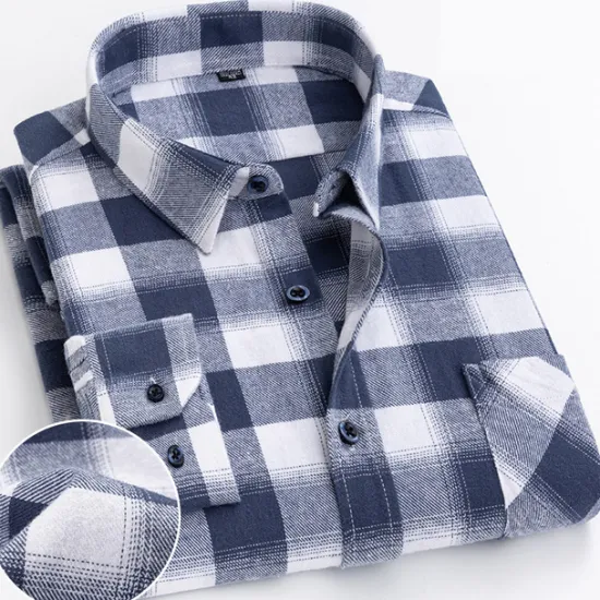 New OUKU Men's Dress Shirt Stripes and Plaid Wedding Office & Career Light Pink Dark Red Yellow Light Green Turndown All Seasons Clothing Apparel