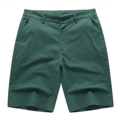 Online OUKU Men's Dress Shorts Burmuda Shorts Work Shorts Golf Shorts Pocket Plain Comfort Breathable Knee Length Outdoor Business Fashion Casual Black White
