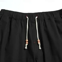 Best OUKU Men's Dress Shorts Burmuda Shorts Work Shorts Pocket Drawstring Plain Comfort Breathable Knee Length Outdoor Business Fashion Casual Black Blue