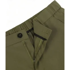 Best OUKU Men's Dress Shorts Burmuda Shorts Work Shorts Pocket Elastic Waist Plain Comfort Breathable Knee Length Outdoor Business Fashion Casual Black Khaki