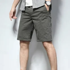 Hot OUKU Men's Dress Shorts Burmuda Shorts Work Shorts Golf Shorts Pocket Plain Comfort Breathable Knee Length Outdoor Business Fashion Casual Black Pink