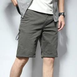Hot OUKU Men's Dress Shorts Burmuda Shorts Work Shorts Golf Shorts Pocket Plain Comfort Breathable Knee Length Outdoor Business Fashion Casual Black Pink