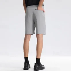 Outlet OUKU Men's Dress Shorts Burmuda Shorts Work Shorts Ruched Pocket Plain Comfort Breathable Knee Length Outdoor Business Fashion Casual Black Orange