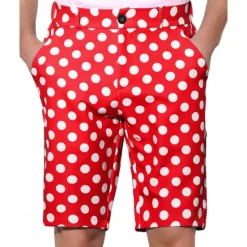 OUKU Men's Dress Shorts Burmuda Shorts Work Shorts Pocket Geometric Comfort Breathable Knee Length Outdoor Business Fashion Casual Black Yellow