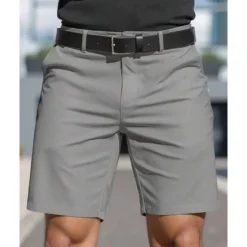Best OUKU Men's Dress Shorts Burmuda Shorts Work Shorts Pocket Plain Comfort Breathable Knee Length Outdoor Business Fashion Casual Black White
