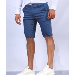 Sale OUKU Men's Dress Shorts Burmuda Shorts Work Shorts Golf Shorts Pocket Plain Comfort Breathable Knee Length Outdoor Business Fashion Casual Black White