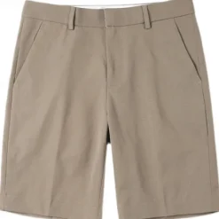 Outlet OUKU Men's Dress Shorts Summer Shorts Work Shorts Casual Shorts Buttons Pocket Plain Comfort Knee Length Formal Party Work Fashion Classic Style Black White Micro-elastic