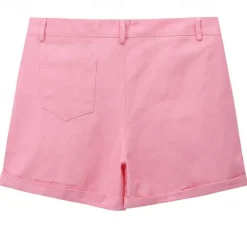 Online OUKU Men's Dress Shorts Work Shorts Golf Shorts Pocket Plain Comfort Breathable Short Outdoor Business Sports Casual White Yellow