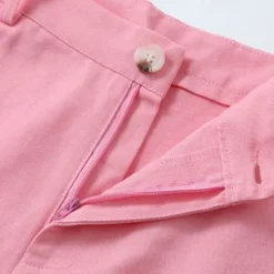 Online OUKU Men's Dress Shorts Work Shorts Golf Shorts Pocket Plain Comfort Breathable Short Outdoor Business Sports Casual White Yellow