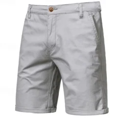 OUKU Men's Dress Shorts Work Shorts Golf Shorts Pocket Plain Comfort Breathable Knee Length Outdoor Business Sports Casual Black White