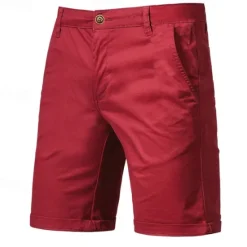OUKU Men's Dress Shorts Work Shorts Golf Shorts Pocket Plain Comfort Breathable Knee Length Outdoor Business Sports Casual Black White
