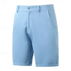 Discount OUKU Men's Dress Shorts Work Shorts Golf Shorts Pocket Plain Comfort Breathable Knee Length Outdoor Business Sports Casual Black White