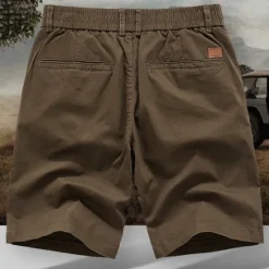 Clearance OUKU Men's Dress Shorts Work Shorts Golf Shorts Pocket Plain Comfort Breathable Knee Length Outdoor Business Sports Casual Black Blue