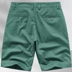 Clearance OUKU Men's Dress Shorts Work Shorts Golf Shorts Pocket Plain Comfort Breathable Knee Length Outdoor Business Sports Casual Black White