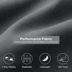 New OUKU Men's Dress Shorts Work Shorts Golf Shorts Pocket Plain Comfort Breathable Knee Length Outdoor Business Sports Casual Black White