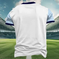 OUKU Men's England T Shirt Short Sleeve T shirt 3D Print Crew Neck Shirt Outdoor Athleisure Summer Spring Clothing Apparel S M L XL XXL XXXL Blue