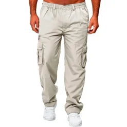 Clearance OUKU Mens Fashion Cargo Pants Casual Loose Trousers Multi-Pocket Outdoor Work Pants Jogger Athletic Sweatpants Navy