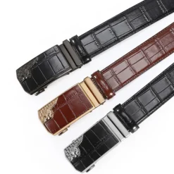 OUKU Men's Faux Leather Belt PU Belt Silver Black Alloy Plain Daily Wear Going out Weekend