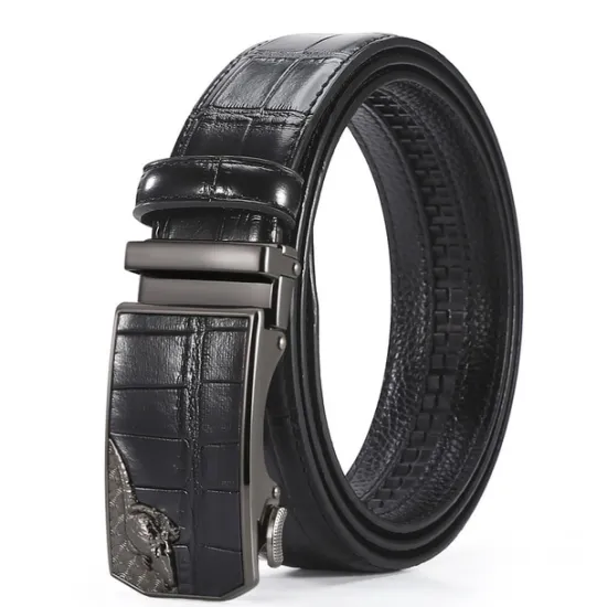 OUKU Men's Faux Leather Belt PU Belt Silver Black Alloy Plain Daily Wear Going out Weekend