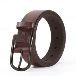 Hot OUKU Men's Faux Leather Belt PU Belt Black 1# Black 2# Alloy Plain Daily Wear Going out Weekend