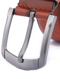 Discount OUKU Men's Faux Leather Belt PU Belt Camel Alloy Plain Daily Wear Going out Weekend Black