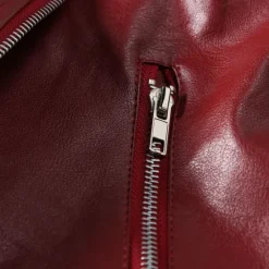 Hot OUKU Men's Faux Leather Jacket Biker Jacket Red Leather Jacket Athleisure Daily Wear Buckle All Seasons Solid / Plain Color Punk Fashion Casual Lapel Regular Faux Leather Black Red Jacket