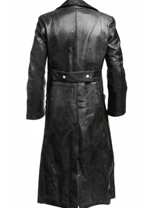 Outlet OUKU Men's Faux Leather Jacket Winter Coat Transition Jacket Peacoat Trench Coat Office & Career Daily Wear Winter PU Thermal Warm Windproof Outerwear Clothing Apparel Fashion Warm Ups Plain Pocket Lapel