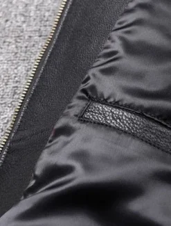 Best OUKU Men's Faux Leather Jacket Transition Jacket Biker Jacket Motorcycle Jacket Vacation Daily Windproof Warm Pocket Fall & Winter Plain Fashion Classic Stand Collar Regular Faux Leather Black Brown Jacket