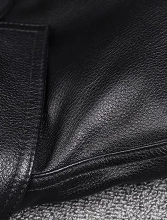 Best OUKU Men's Faux Leather Jacket Transition Jacket Biker Jacket Motorcycle Jacket Vacation Daily Windproof Warm Pocket Fall & Winter Plain Fashion Classic Stand Collar Regular Faux Leather Black Brown Jacket