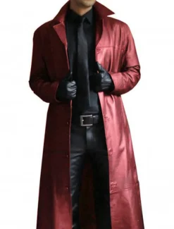 Discount OUKU Men's Faux Leather Jacket Winter Coat Faux Leather Trench Coat Transition Jacket Trench Coat Business Casual Artificial Leather Windproof Outerwear Clothing Apparel Chic & Modern Single Breasted