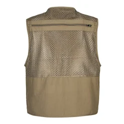 Online OUKU Men's Fishing Vest Hiking Vest Sleeveless V Neck Vest / Gilet Jacket Top Outdoor Breathable Quick Dry Multi Pockets Lightweight Polyester Army Green Khaki Dark Blue Fishing Climbing Camping / Hiking