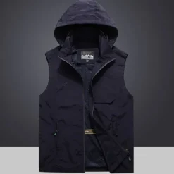 Online OUKU Men's Fishing Vest Hiking Vest Sleeveless Jacket Coat Top Outdoor Breathable Quick Dry Ultraviolet Resistant Multi Pockets Pocket Basic POLY Black Army Green Khaki Fishing Climbing Beach