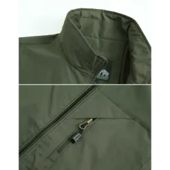 Discount OUKU Men's Fishing Vest Hiking All Seasons Nylon Waterproof Quick Dry Solid Color Black Army Green Red Royal Blue Vest