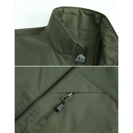 Discount OUKU Men's Fishing Vest Hiking All Seasons Nylon Waterproof Quick Dry Solid Color Black Army Green Red Royal Blue Vest